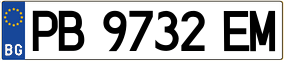 Trailer License Plate